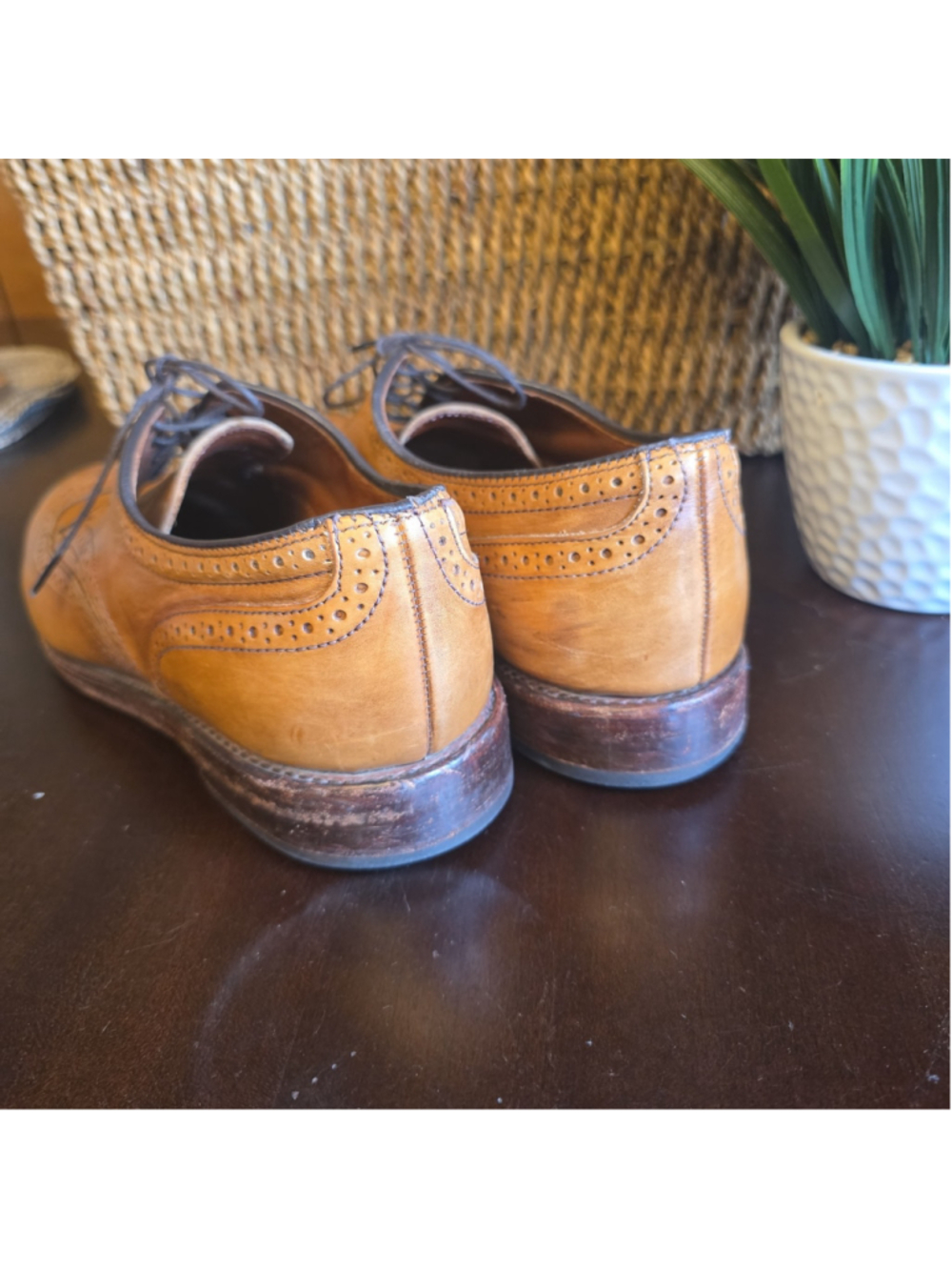 Allen Edmonds Lombard - Walnut Wingtip Derby 9752 Sz 11.5 D - Picture 3 of 7